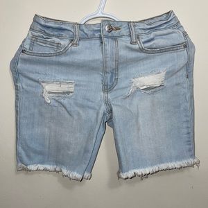 Womens size 0 biker jean shorts